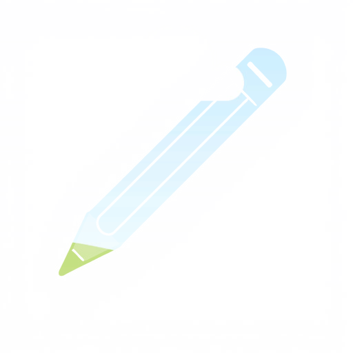 Pencil-shaped photo frame made in Canva