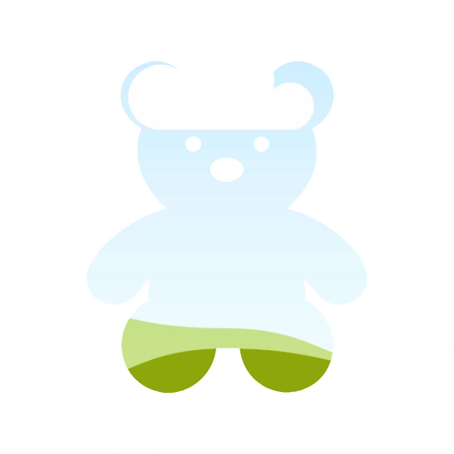 Teddy bear shape for a baby photo frame