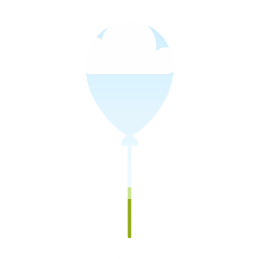 Balloon frame example for a birthday invitation