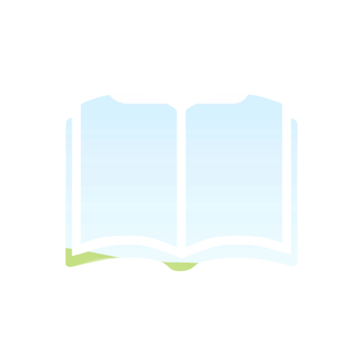A book-shaped frame with a photo filling the page silhouette