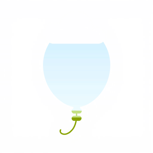 A light blue balloon-shaped photo frame on a white background