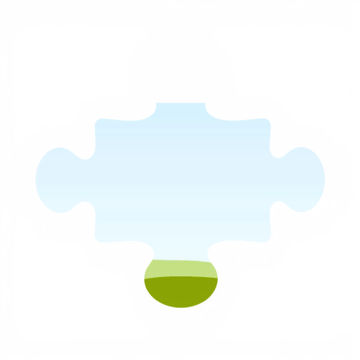 A puzzle-piece shaped photo frame