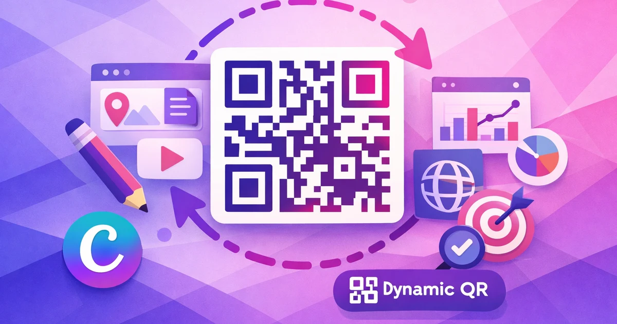 Create dynamic QR codes in Canva — Qrdy blog