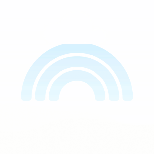 A rainbow arc frame shape