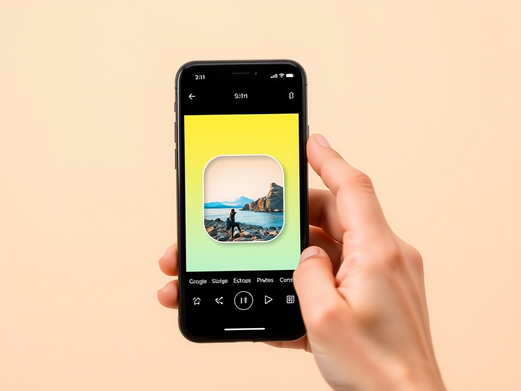 Putting a photo into a frame on the Canva mobile app
