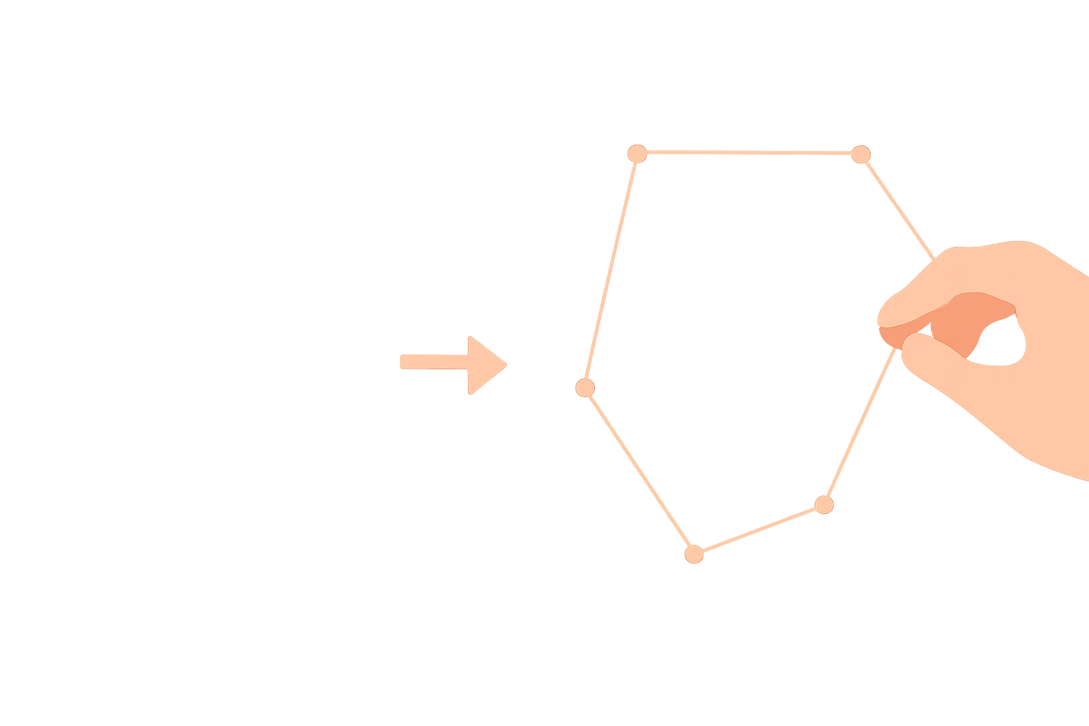 Concept: converting an image into a frame versus placing points by hand