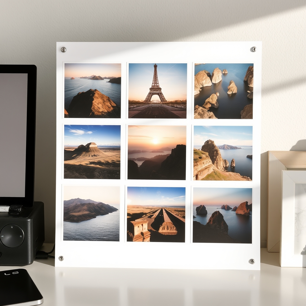 A nine-photo grid collage