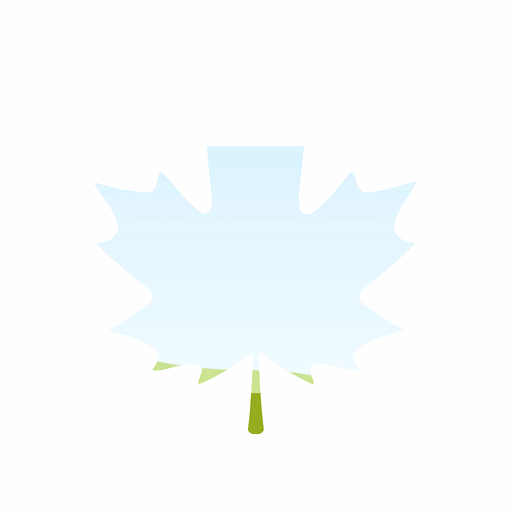 A maple leaf silhouette converted into a Canva frame shape